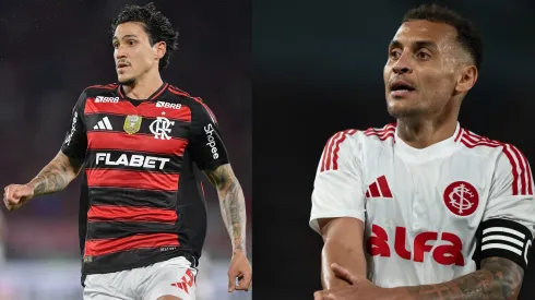 Pedro e Alan Patrick vão se enfrentar no duelo entre Flamengo x Inter – Fotos: Reprodução/AGIF