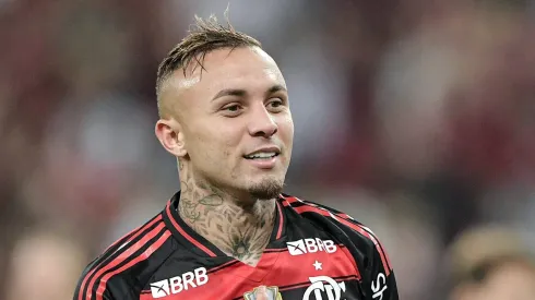 RJ – RIO DE JANEIRO – 21/05/2025 – COPA DO BRASIL 2025, FLAMENGO X BOTAFOGO-PB – Everton Cebolinha jogador do Flamengo durante partida contra o Botafogo-PB no estadio Maracana pelo campeonato Copa Do Brasil 2025.