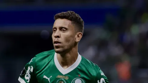 SP – SAO PAULO – 28/05/2025 – COPA LIBERTADORES 2025, PALMEIRAS X SPORTING CRISTAL – Marcos Rocha jogador do Palmeiras durante partida contra o Sporting Cristal no estadio Arena Allianz Parque pelo campeonato Copa Libertadores 2025.