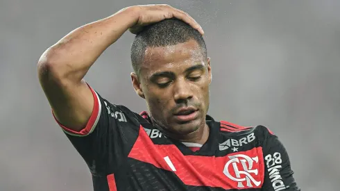 De La Cruz durante partida entre Flamengo e Palmeiras, no Maracanã, pelo Brasileirão 2024.