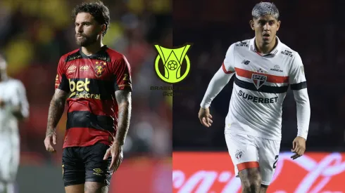 Lucas Lima do Sport e Alan Franco do São Paulo – Foto: AGIF