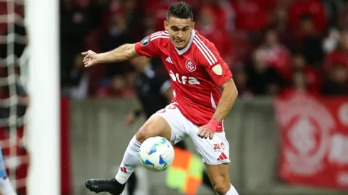 Rafael Borré, atacante do Internacional em partida pelo campeonato brasileiro