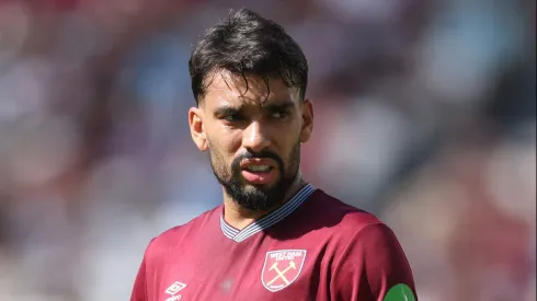 LONDON, ENGLAND – AUGUST 09: Lucas Paqueta of West Ham United during the pre-season friendly match between West Ham United and Lille OSC at London Stadium on August 09, 2025 in London, England. (Photo by Richard Pelham/Getty Images)