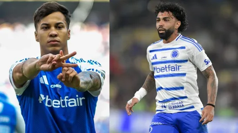 Kaio Jorge e Gabigol vivem realidades diferentes no Cruzeiro – Fotos: Reprodução/AGIF