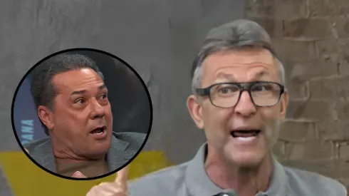 Luxemburgo e Neto opinam sobre o confronto pela Libertadores. Foto: Reprodução/ YouTube Esporte na Band.