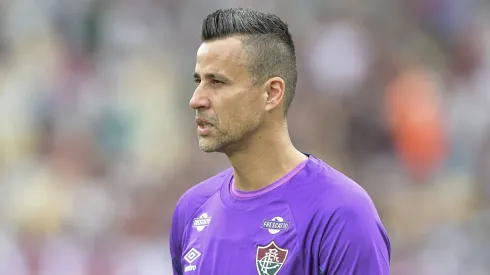 Fábio atingiu marca histórica pelo Fluminense. Foto: Thiago Ribeiro/AGIF