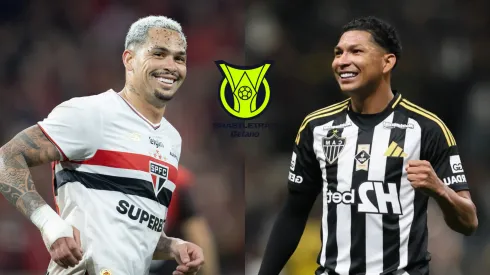 Luciano do São Paulo e Rony do Atlético-MG – Foto: Hedeson Alves/AGIF e Gilson Lobo/AGIF