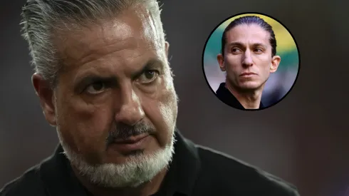 José Boto e Filipe Luís durante jogos do Flamengo. Foto: Jorge Rodrigues e Marcello Zambrana/AGIF