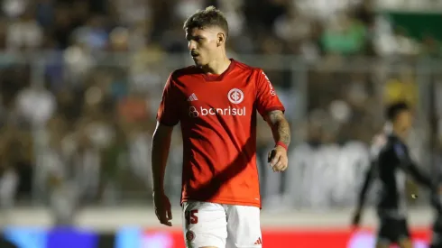 Lucca jogador do Internacional (RS) durante partida contra o Asa (AL) no estadio Coaracy da Mata Fonseca em Arapiraca (AL) pela copa do Brasil 2024, nesta quarta-feira (28). Foto: Marlon Costa/AGIF