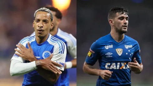 Matheus Pereira e Arrascaeta. Fotos: Gilson Lobo/AGIF e Pedro Vale/AGIF.