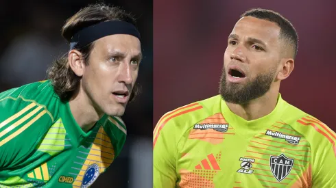 Cássio e Everson vão protagonistas de Cruzeiro e Atlético-MG – Fotos: Foto: Joisel Amaral/AGIF e Thiago Ribeiro/AGIF