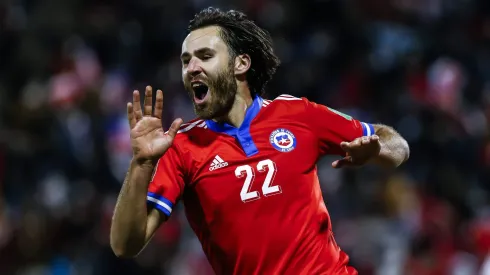 Ben Brereton Díaz pelo Chile. (Photo by Marcelo Hernandez/Getty Images)