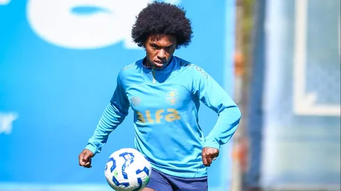 Willian em treino do Grêmio – FOTO: LUCAS UEBEL/GREMIO FBPA
