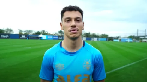 Enzo já trabalha no CT Luiz Carvalho, do Grêmio. Foto: Reprodução/Grêmio TV
