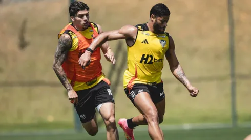 Maioria dos últimos gols do atacante vem de bola parada (Foto: Pedro Souza / Atlético)