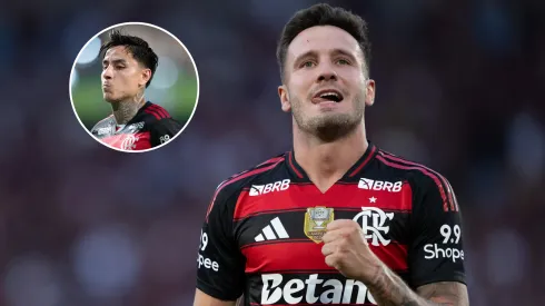 Retorno de Pulgar acirra disputa com Saúl no meio de campo do Flamengo. FotoxFoto: Pulgar (Gil Gomes/AGIF); Saúl (Jorge Rodrigues/AGIF)