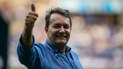 Pedrinho BH antes de um jogo do Cruzeiro