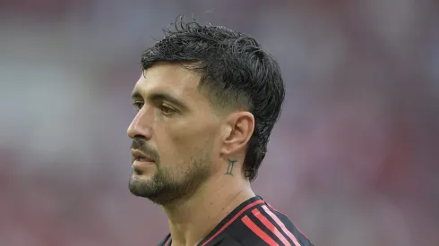 RJ – RIO DE JANEIRO – 31/08/2025 – BRASILEIRO A 2025, FLAMENGO X GREMIO – Arrascaeta jogador do Flamengo durante partida contra o Gremio no estadio Maracana pelo campeonato Brasileiro A 2025.