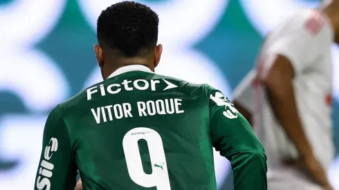 Vitor Roque, na vitória sobre o Internacional por 4 a 1 (Divulgação/X @Palmeiras)