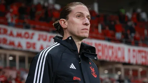 Filipe Luís possui ótimo aproveitamento no comando técnico do Flamengo. Foto: Maxi Franzoi/AGIF