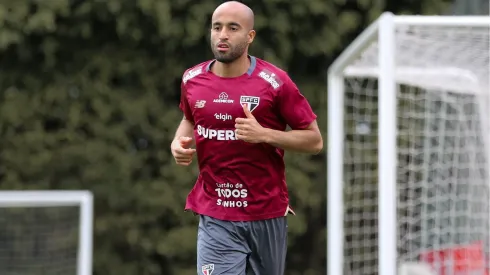 Lucas Moura treina no CT (Pedro Guedes / São Paulo FC)