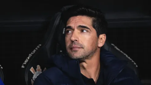 SP – SAO PAULO – 31/08/2025 – BRASILEIRO A 2025, CORINTHIANS X PALMEIRAS – Abel Ferreira tecnico do Palmeiras durante partida contra o Corinthians no estadio Arena Corinthians pelo campeonato Brasileiro A 2025. Foto: Ettore Chiereguini/AGIF