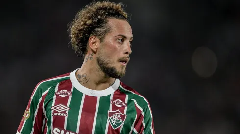 Guga jogador do Fluminense durante partida contra o Bahia no estadio Maracana pelo campeonato Copa Do Brasil 2025. Foto: Thiago Ribeiro/AGIF