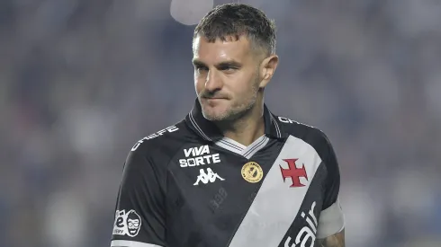 Vegetti jogador do Vasco durante partida contra o Ceara no estadio Sao Januario pelo campeonato Brasileiro A 2025. Foto: Thiago Ribeiro/AGIF