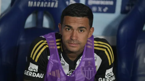 Dudu jogador do Atletico-MG durante partida contra o Flamengo no estadio Maracana pelo campeonato Copa Do Brasil 2025. Foto: Thiago Ribeiro/AGIF