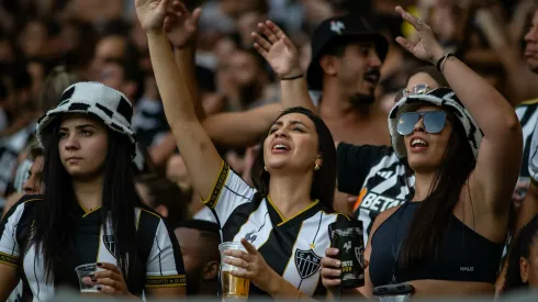 Torcida do Atletico-MG, durante partida contra America-MG no estadio Mineirao pelo campeonato Mineiro 2025. Foto: Fernando Moreno/AGIF