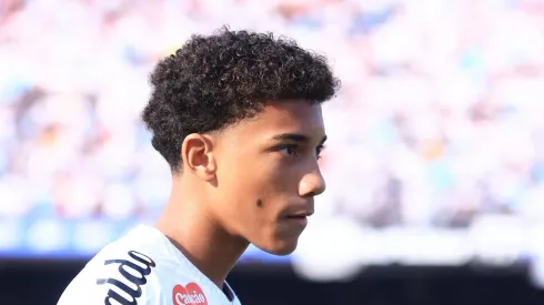 SP – SAO PAULO – 17/08/2025 – BRASILEIRO A 2025, SANTOS X VASCO – Robinho Junior jogador do Santos durante partida contra o Vasco no estadio Morumbi pelo campeonato Brasileiro A 2025.