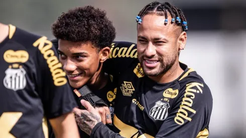 Robinho Jr foi liberado por Vojvoda para defender Santos no Sub-20 – Foto: Raul Baretta/Santos FC