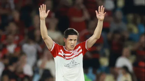 Carrillo na partida contra o Flamengo. Photo by Buda Mendes/Getty Images