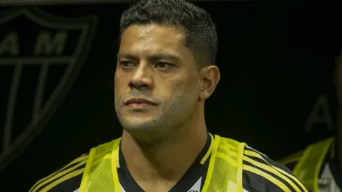 Hulk durante partida entre Atlético-MG e Mirassol, pelo Brasileirão.