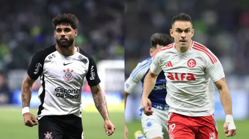 Yuri Alberto e Borré. Fotos: Marcello Zambrana/AGIF e Gilson Lobo/AGIF.