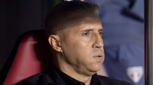 Hernan Crespo tecnico do Sao Paulo durante partida contra o LDU no estadio Morumbi pelo campeonato Copa Libertadores 2025. Foto: Alan Morici/AGIF