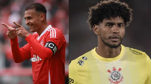 Alan Patrick e Hugo Souza vão se enfrentar em Internacional x Corinthians – Fotos: Maxi Franzoi/AGIF e Thiago Ribeiro/AGIF