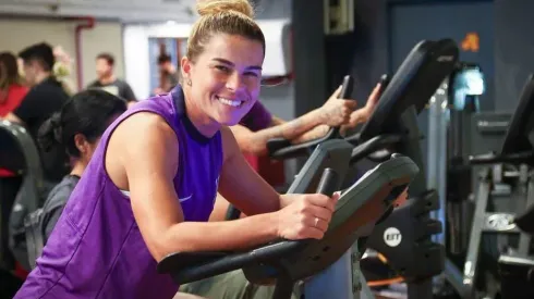 Tamires durante treino para a Libertadores. Foto: Rodrigo Gazzanel/Ag. Corinthians