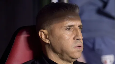 Crespo durante jogo no MorumBIS.