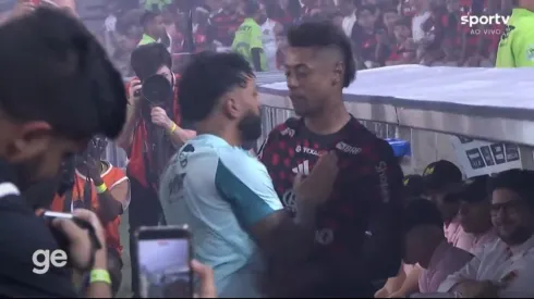Gabigol e Bruno Henrique – Foto: Reprodução/Sportv