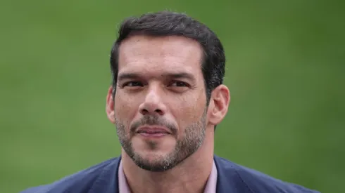 SP – SAO PAULO – 09/06/2025 – BRASIL, TREINO – Samir Xaud presidente da CBF durante treino no estadio Arena Corinthians.