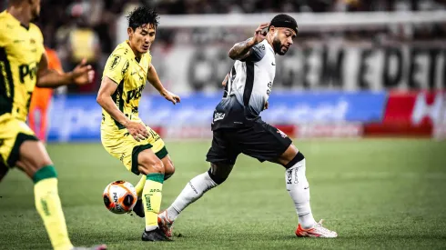 Memphis Depay jogador do Corinthians durante partida contra o Mirassol no estadio Arena Corinthians pelo campeonato Paulista 2025. Foto: Leonardo Lima/AGIF