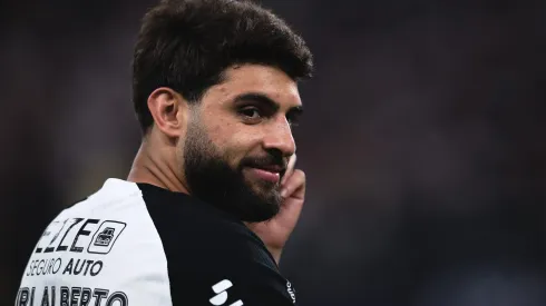 Yuri Alberto jogador do Corinthians durante partida contra o Mirassol no estadio Arena Corinthians pelo campeonato Brasileiro A 2025. Foto: Ettore Chiereguini/AGIF