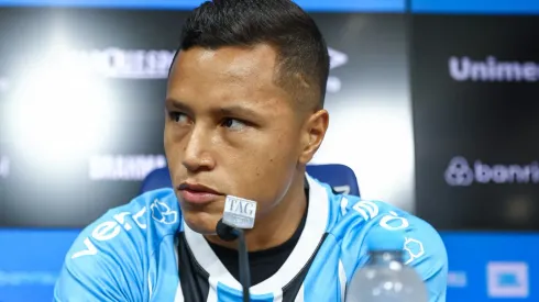 Marlon durante sua apresentação. Foto: Lucas Uebel/Grêmio FBPA