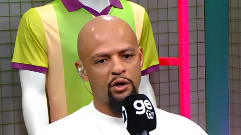 Felipe Melo atua como comentarista. Foto: Reprodução/YouTube GE TV.