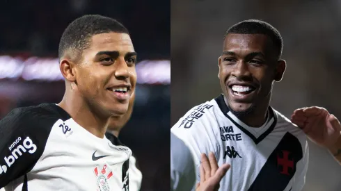 Gui Negão do Corinthians e Rayan do Vasco – Fotos: Giovani Baccin/AGIF e Jorge Rodrigues/AGIF