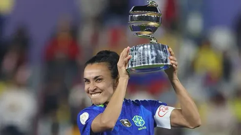 Marta na Seleção Brasileira. Foto: Franklin Jacome/Getty Images