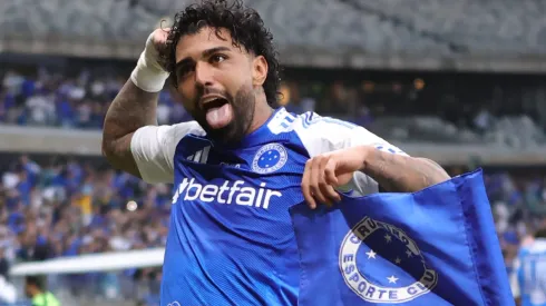 Gabigol voltou a provocar a torcida do Atlético Mineiro na Arena MRV