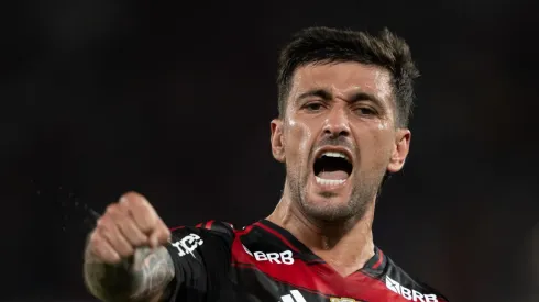 Arrascaeta durante jogo do Fla.