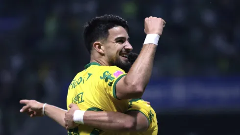 Flaco Lopez comemora gol pelo Palmeiras. Foto: Marcello Zambrana/AGIF